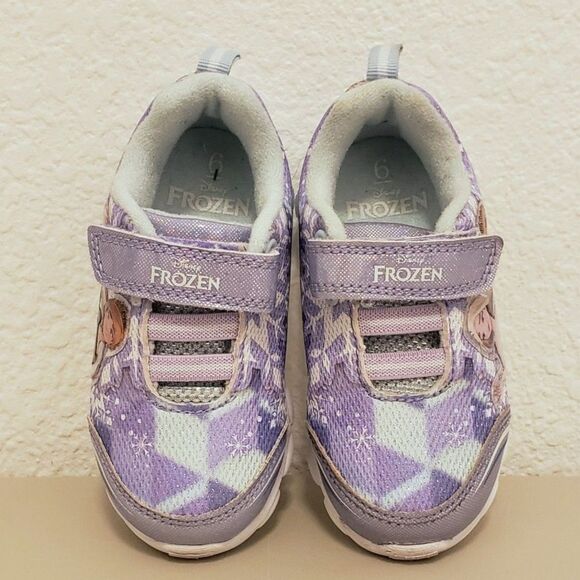 Disney Frozen Girl Sneakers Size 6 - Picture 4 of 7